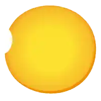 a yellow smiley face sticking out its tongue
