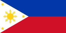 a red white and blue flag with a yellow star