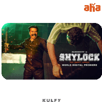 a poster for a movie called skylock with a man holding a stick