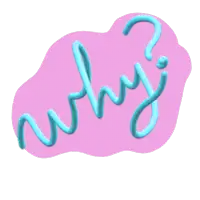 a pink background with the word why written on it