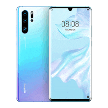 the front and back of a huawei phone showing the time as 08:08