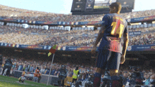 a soccer player wearing a jersey with the number 11 on it