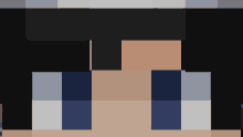 a pixel art drawing of a person 's face with a black background