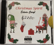 a cd titled christmas spirit edwin caryl