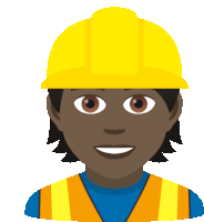 a construction worker wearing a yellow hard hat and safety vest