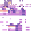 a pixel art drawing of a person in a purple shirt .