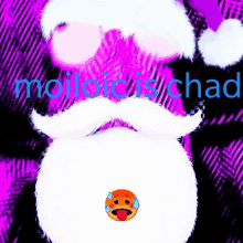 a picture of a man with a mustache and the name molloischad on the bottom