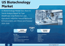 us biotechnology market size share and trends analysis report by type healthcare crop production and agriculture industrial natural resources & environment and others ) and forecast