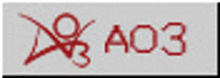 the word a03 is written in red letters on a white background .