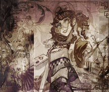 a drawing of a woman with the word python written in the corner