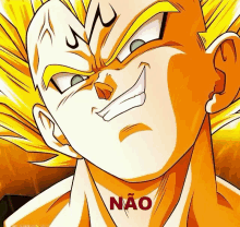 a close up of a cartoon character with the word não written on his neck