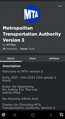 a screenshot of the metropolitan transportation authority website