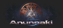 a logo for anunnaki shows a celtic symbol