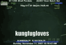 a computer screen shows kungfugloves written on it