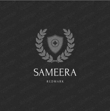 a logo for sameera redmark with a laurel wreath