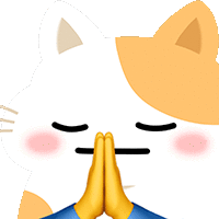 a cat with its eyes closed is praying with its hands folded