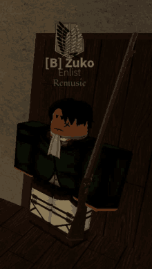 a minecraft character named zuko is holding a gun