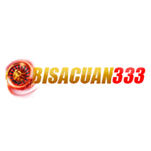 a logo for bisacuan333 with a spinning roulette wheel