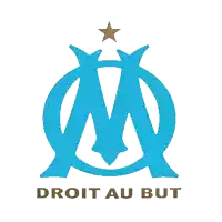 a logo for droit au but with a blue m and a gold star