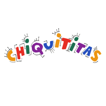 a colorful logo for chiquititas shows a bunch of people