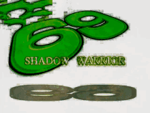 a green shadow warrior logo with a shadow