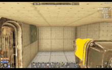 a screenshot of a video game shows a room with a door and a time of 13:03