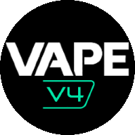 the logo for vape v4 is a circle with the words vape v4 on it .