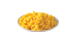 a white plate topped with macaroni and cheese