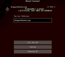 a screenshot of a game that says direct connect on the top