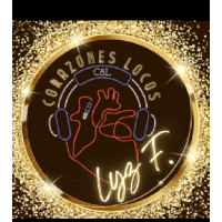 a logo for corazones locos with a heart in the center