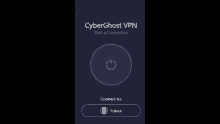 a screenshot of a cyberghost vpn app on a phone