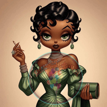a cartoon drawing of a woman with the words sheena nail events and more on it