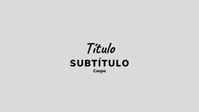 a white background with a black text that says titulo subtitulo corpo .