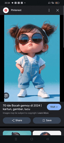 a picture of a little girl wearing sunglasses and overalls