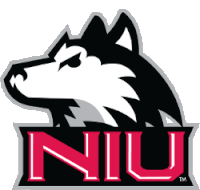 a black and white logo for niu with a wolf head