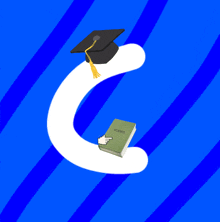 a graduation cap and a book titled forms