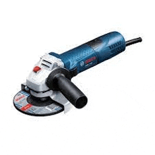 a bosch angle grinder on a white background