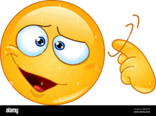 a cartoon smiley face is holding a string in his hand