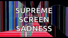 a supreme screen sadness ad with a broken screen