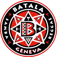 a logo for batala geneva samba reggae is shown