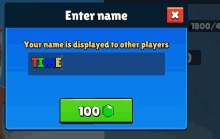 a screenshot of a game that says enter name your name is displayed to other players