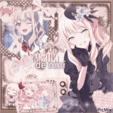 a picture of a girl with the name mizuki de nini written on it