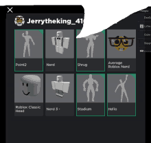 jerrytheking_41 is the name of the person displayed on this screen