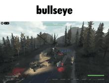 a screenshot of a video game with the word bullseye on the top