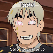 a cartoon character with the name todd written on it