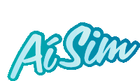 a blue and white logo that says ai sim