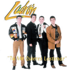 a group of men standing next to each other with the words " tu me quieres lastimar " written on the bottom