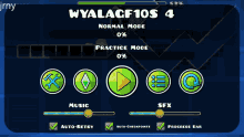 wyalacf10s 4 is displayed on the screen of a game