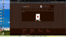 a computer screen shows a playing card on the filelist page