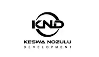 a logo for knd development is shown on a white background